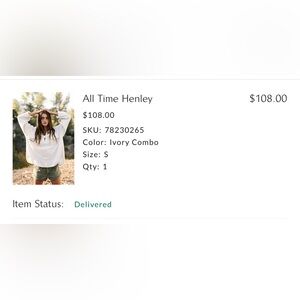 Free people Ivory Henley sweater